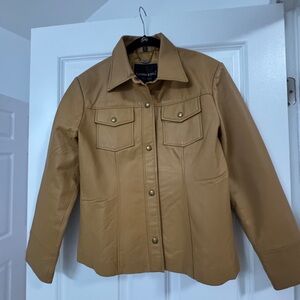 Vintage Tan Leather Jacket